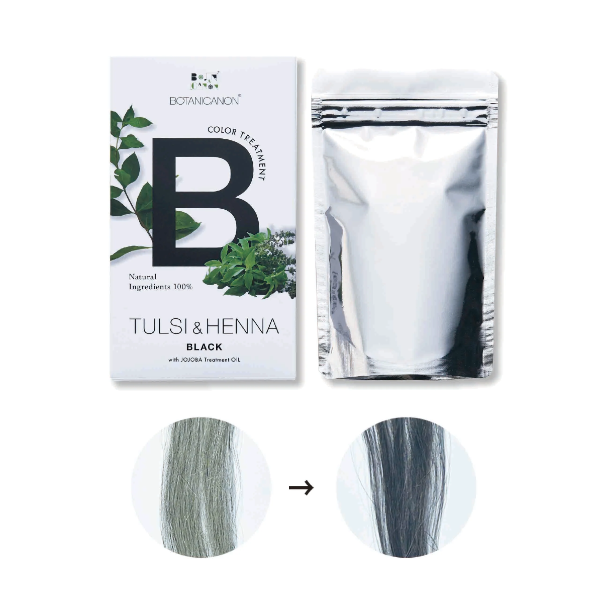 BOTANICANON Tulsi & Henna - Black (100g)