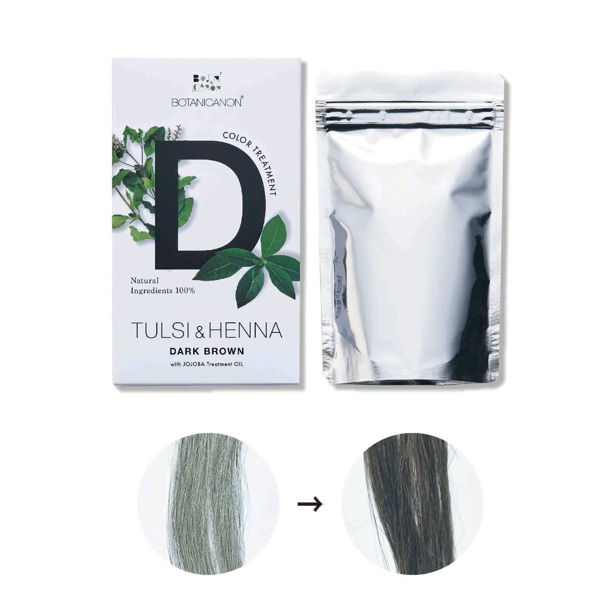 BOTANICANON Tulsi & Henna - Dark Brown (100g)