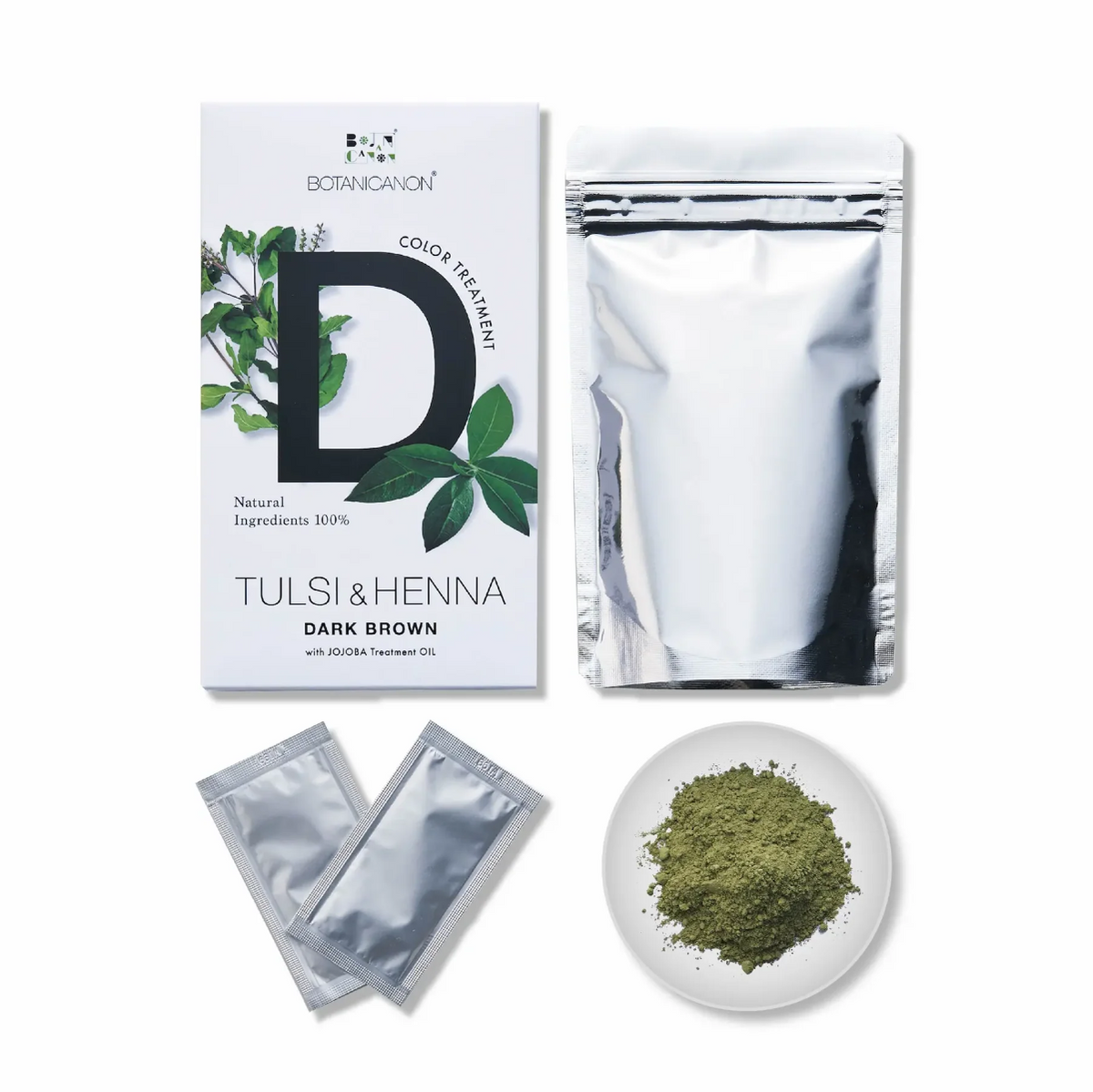 BOTANICANON Tulsi & Henna - Dark Brown (100g)