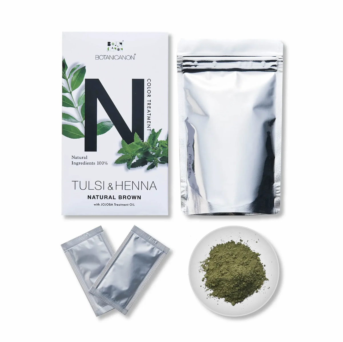 BOTANICANON Tulsi & Henna - Natural Brown (100g)