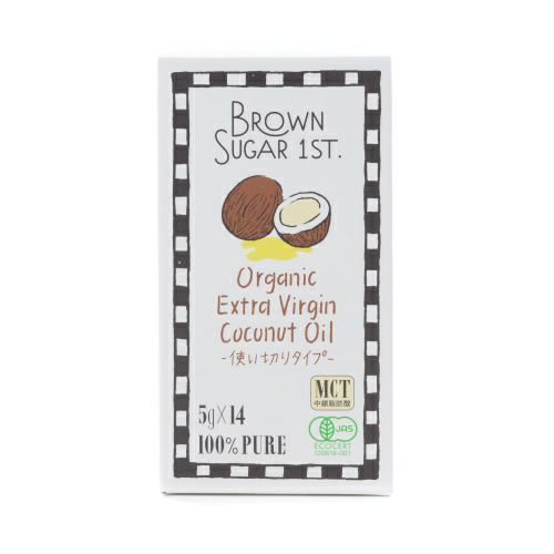 Aceite de coco virgen extra orgánico Brown Sugar 1st (14 sobres)