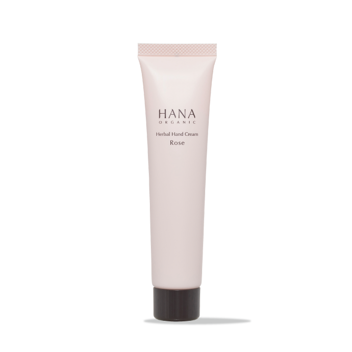 Crème pour les mains aux herbes HANA ORGANIC à la rose (40 g)