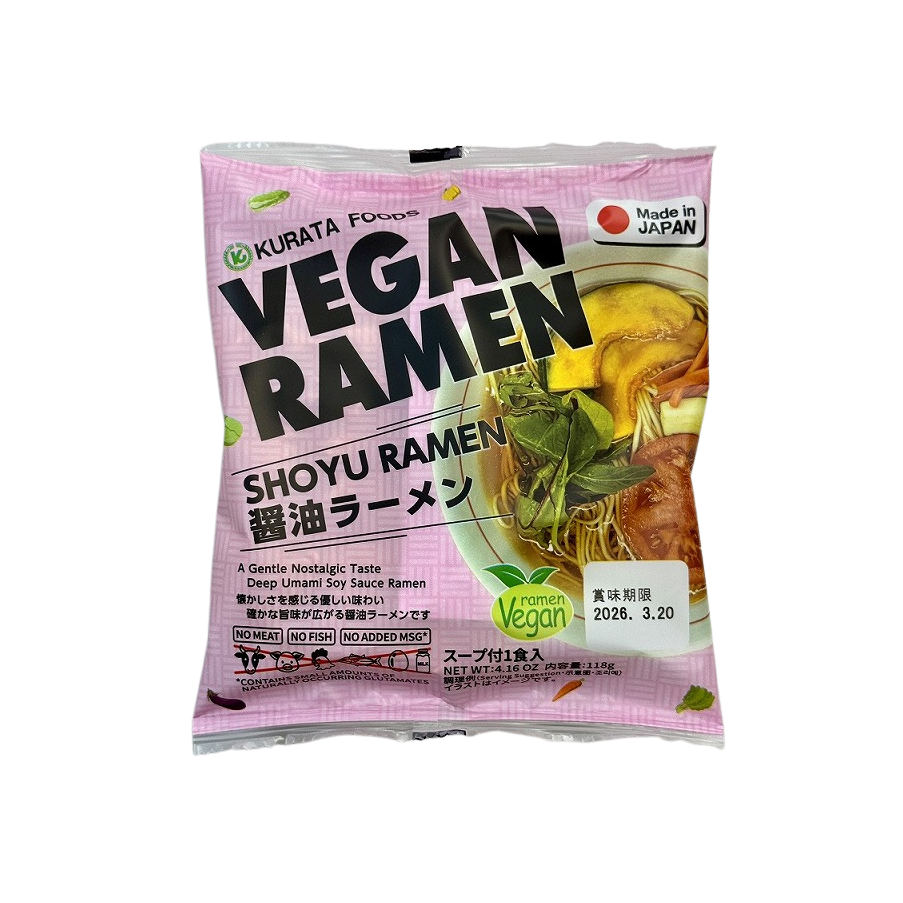 Kurata Foods VEGAN RAMEN SHOYU INSTANT RAMEN – J-Beauty Natural
