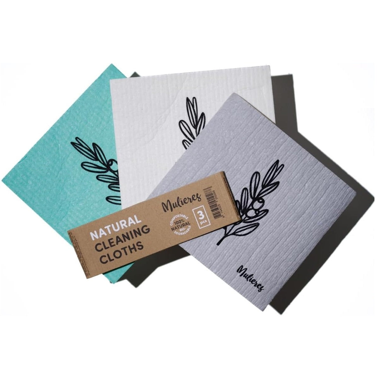 Paños naturales para el hogar Mulieres (3 piezas)