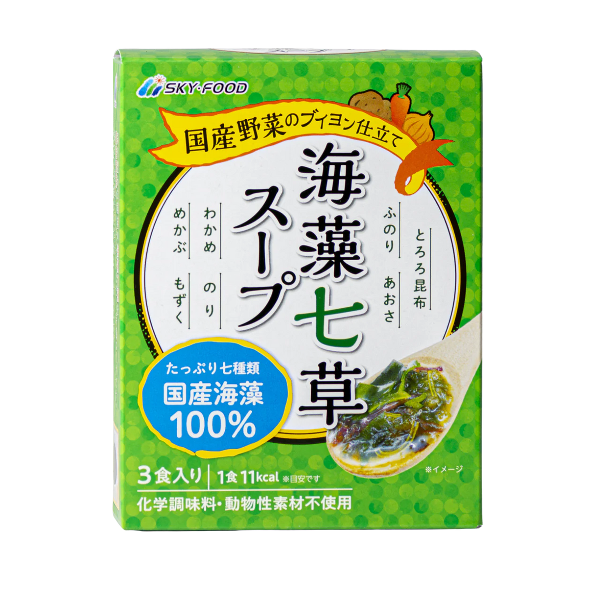 Soupe aux algues et aux sept herbes SKY-FOOD (4,8 g x 3 sachets)