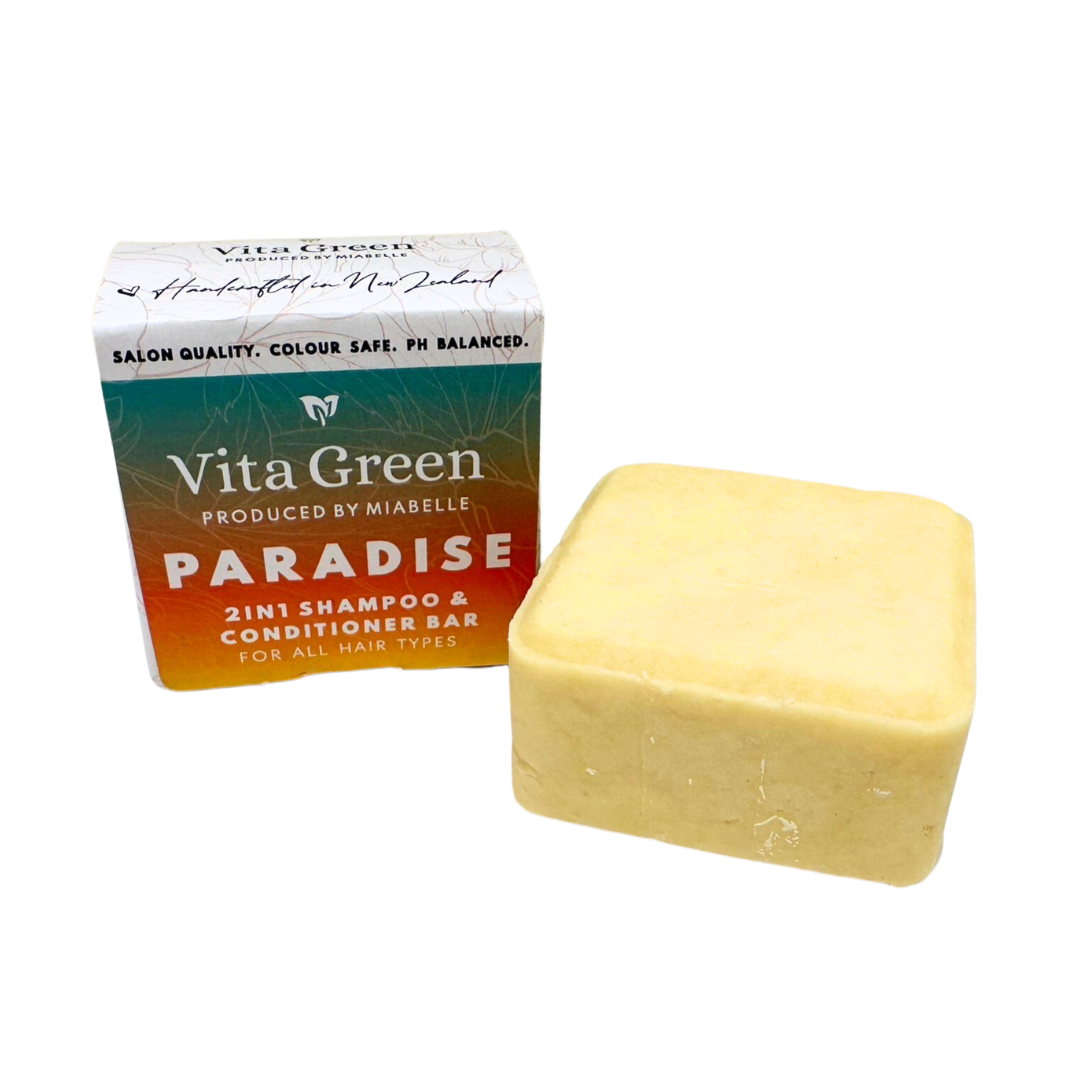 Vita Green Shampoing et Après-shampoing en barre PARADISE 70g