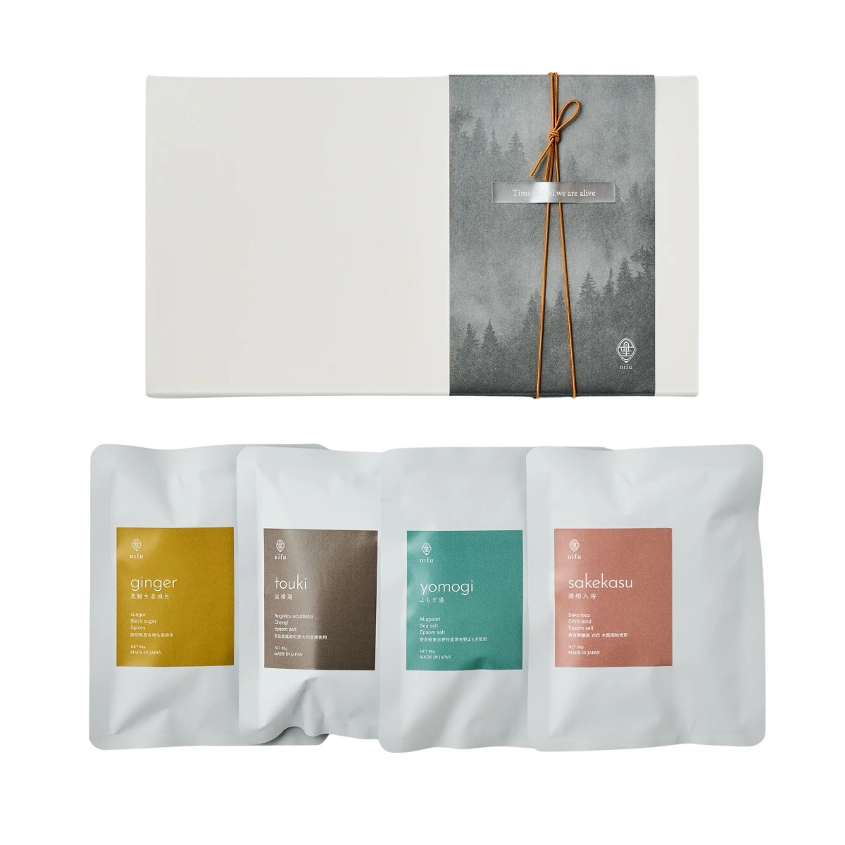 nifu natural bath bag Four-Variety Gift Box