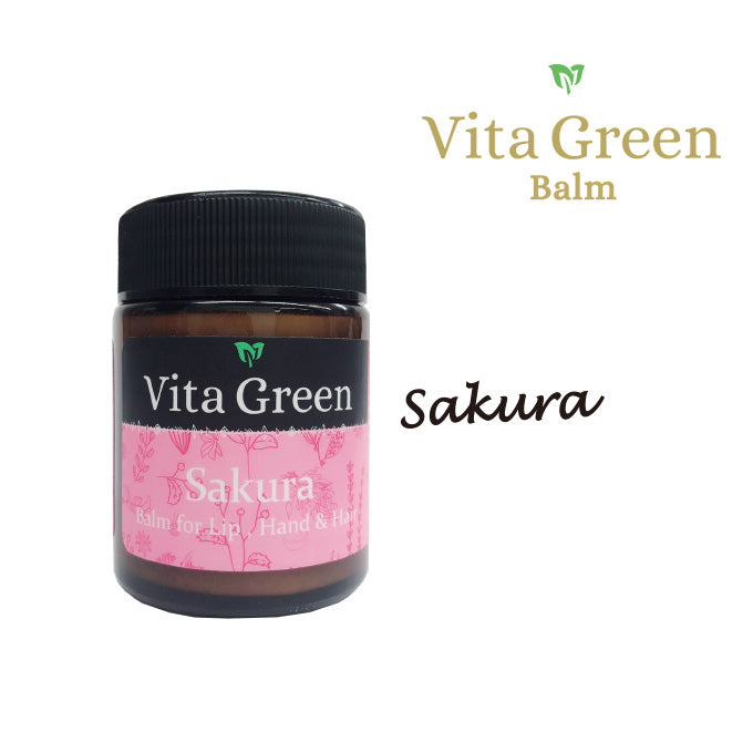 Vita Green Lip, Hand, & Hair Balm SAKURA 46g