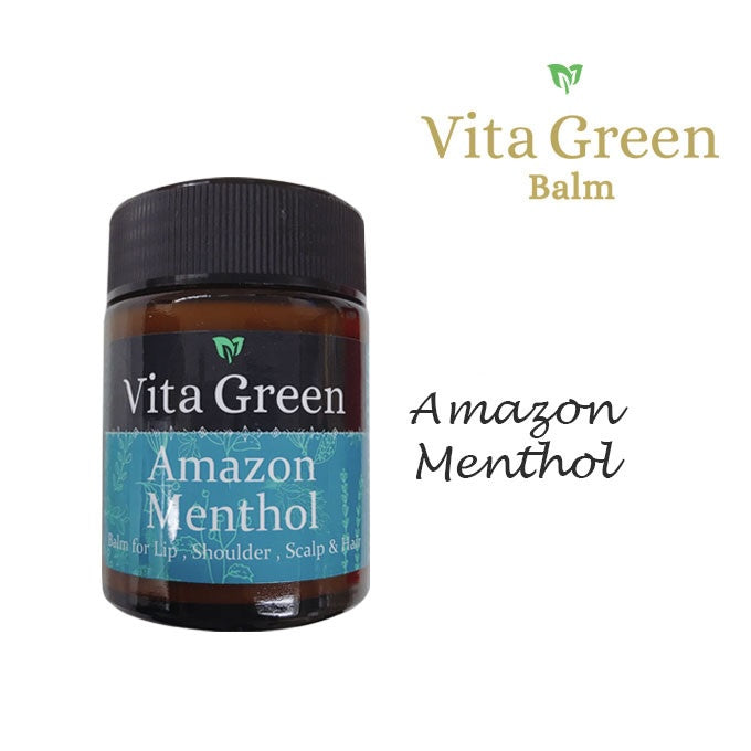 Vita Green Lip, Hand, & Hair Balm AMAZON MENTHOL 46g