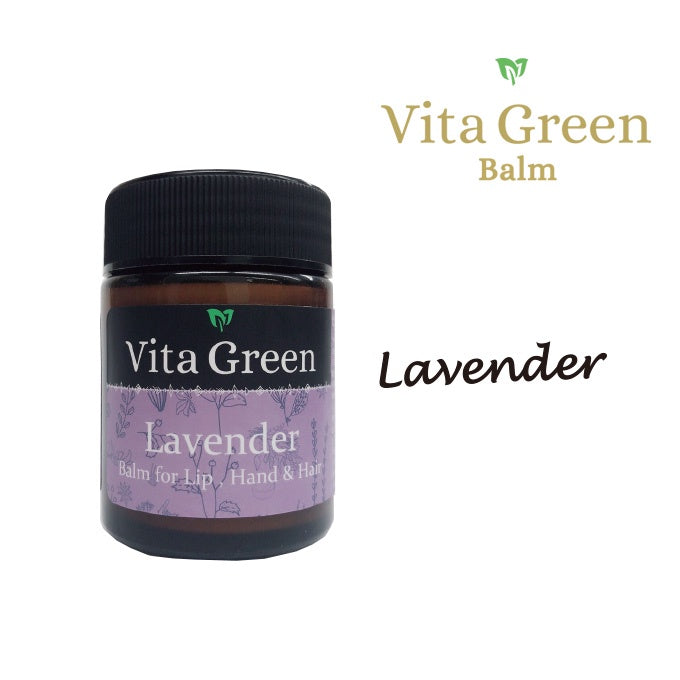 Vita Green Lip, Hand, & Hair Balm LAVENDER 46g