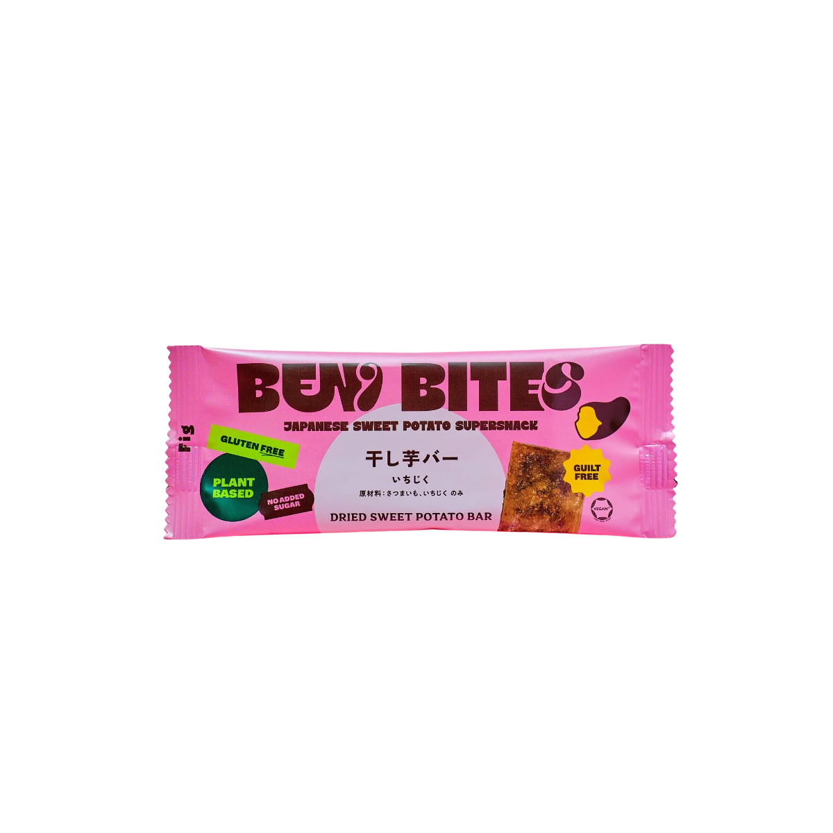 BENI BITES Dried Sweet Potato Bar Fig