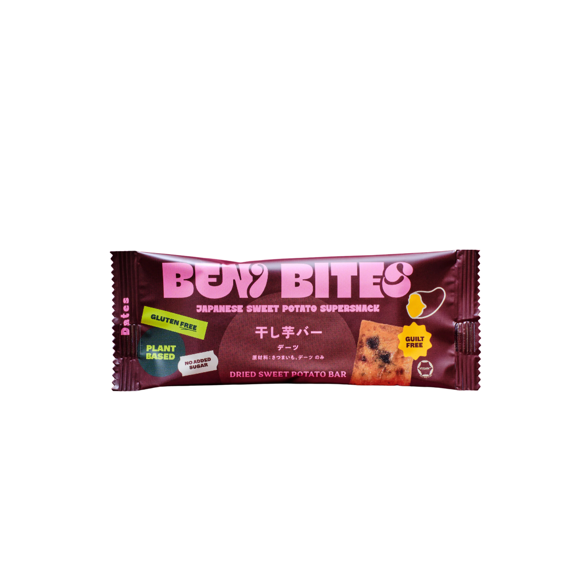 BENI BITES Dried Sweet Potato Bar with Dates