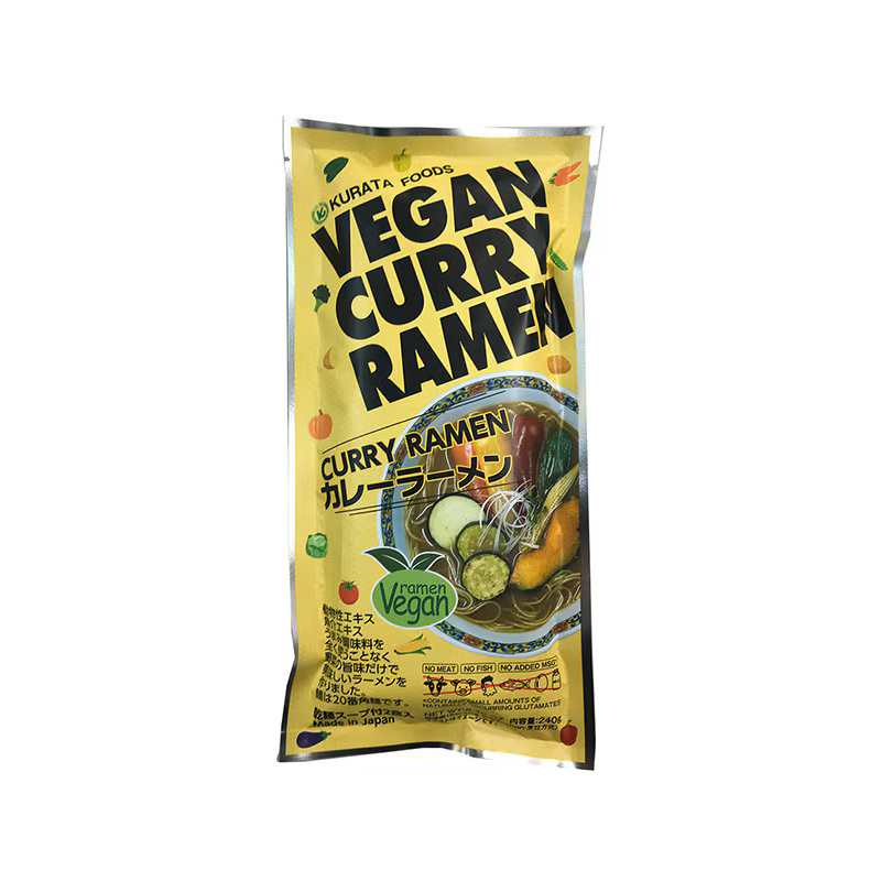 Kurata Foods VEGAN CURRY RAMEN DRY NOODLES (2 SERVINGS)