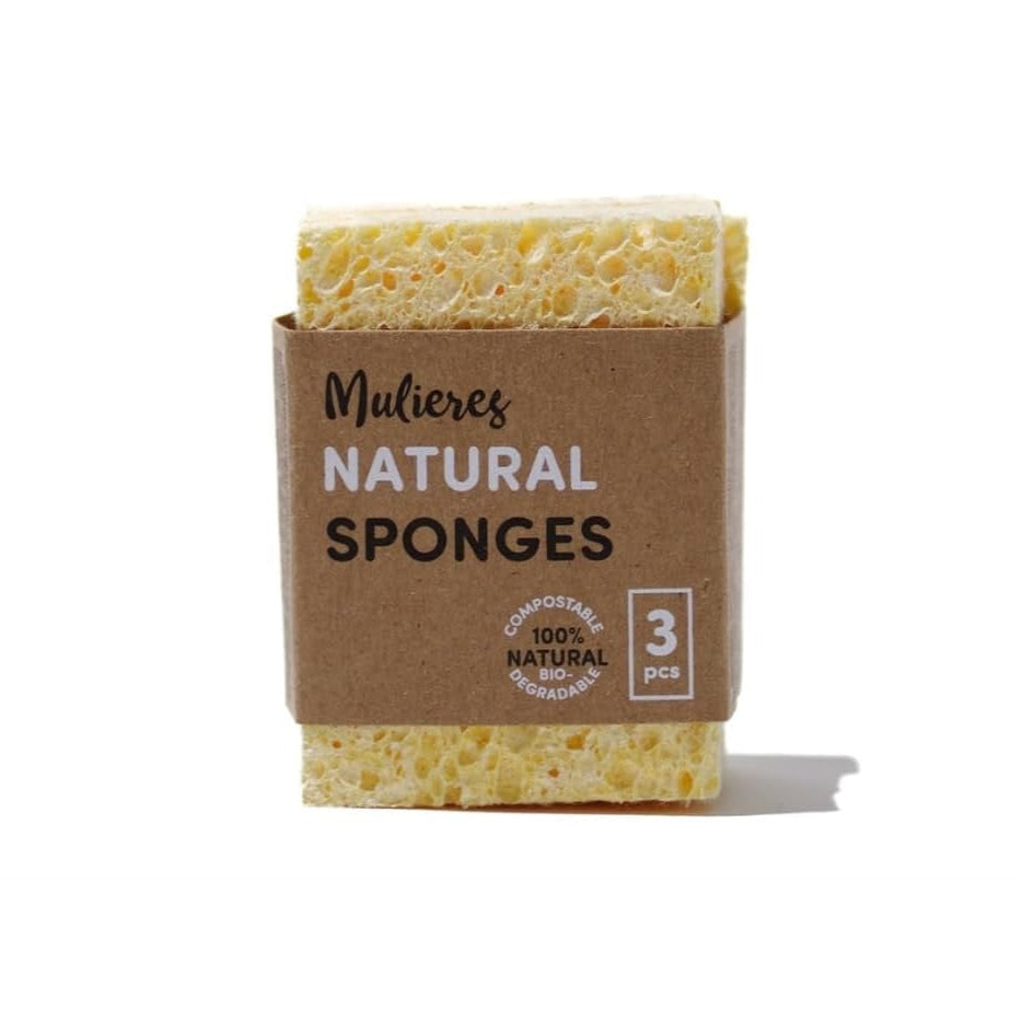 Mulieres Natural Sponges 3pcs