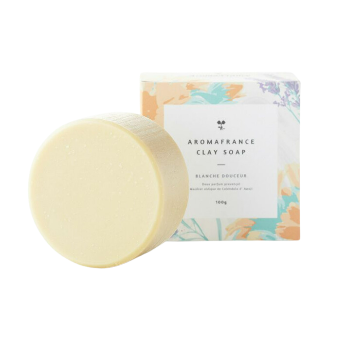 Aroma France Clay Soap Blanche Douceur 100g