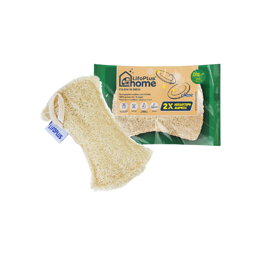 LifoPlus Classic Kitchen Loofah Sponge