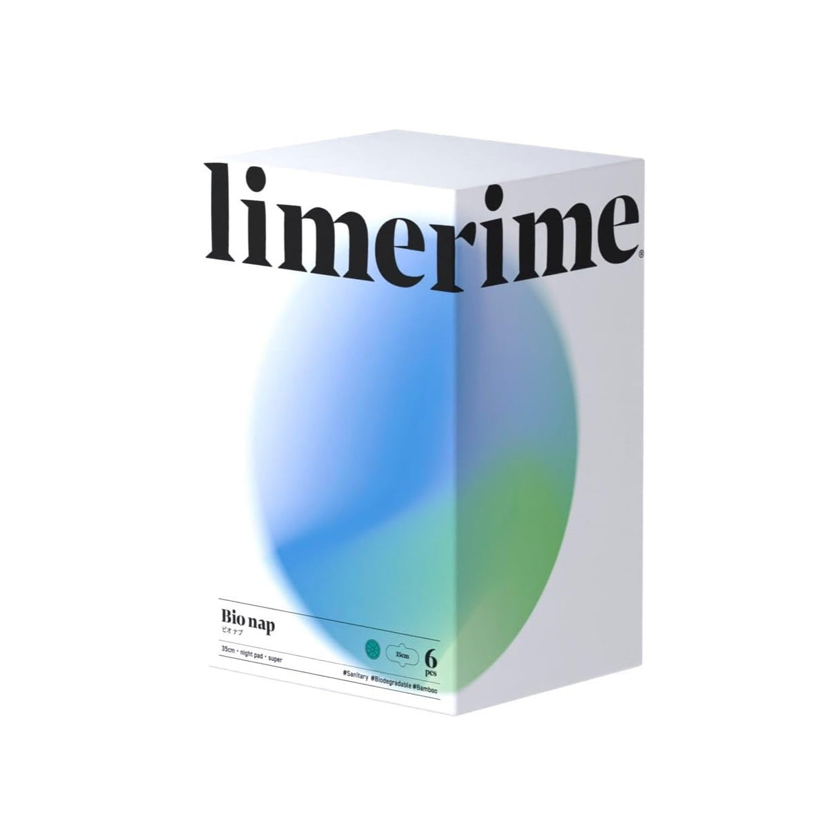 limerime Bio nap Bamboo Sanitary Pad Nighttime Super 35cm (6pcs)