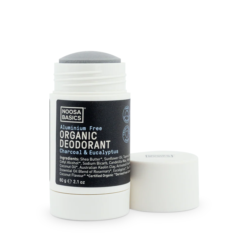 Desodorante en Barra Orgánico Noosa Basics - Carbón y Eucalipto (60g)