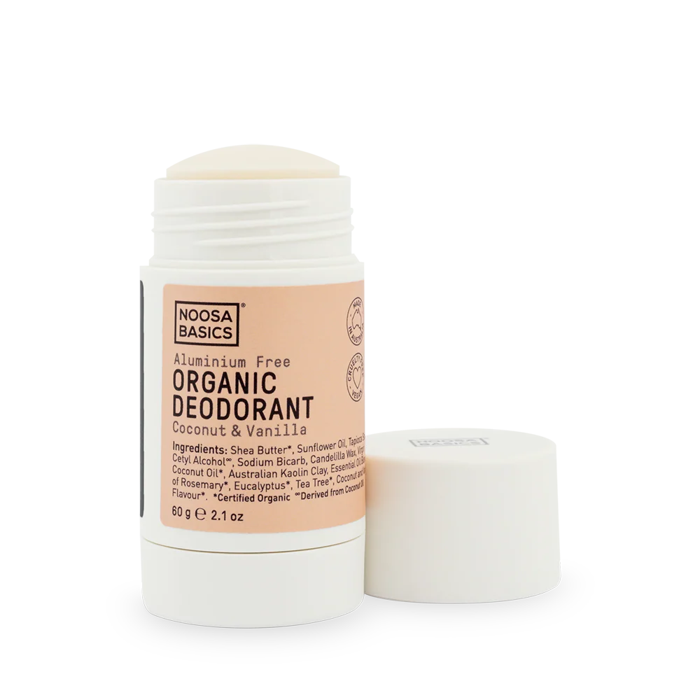 Noosa Basics Desodorante Orgánico en Barra - Coco y Vainilla (60g)
